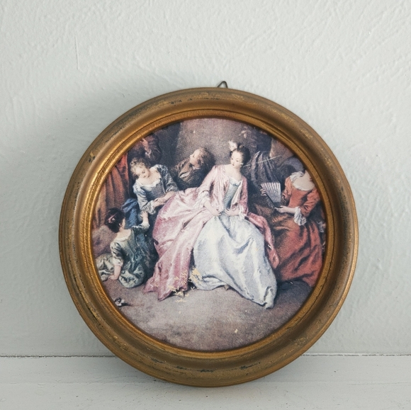 Other - Vintage Patter G.B. Florence Italy Framed Mini Painting